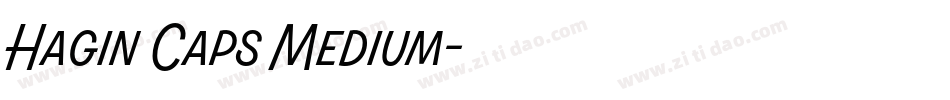 Hagin Caps Medium字体转换